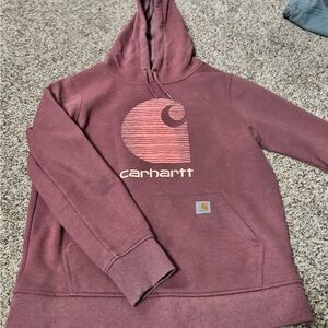 Carhartt Burgundy Rain Defender Hoodie